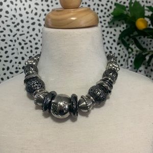 Bold elements big chunky necklace